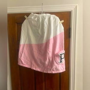 Victoria's Secret Wrap Towel Monogram Pocket Dorm-Swim-Pool Pink/ White